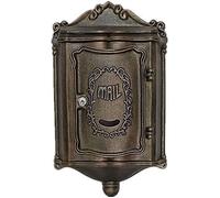 SHRGOMPIT Boîte aux Lettres Murale rétro Vintage en Fer forgé, idéale for l'extérieur, idéale for Les Bureaux de Poste, Les Villas, Plusieurs Couleurs au Choix.