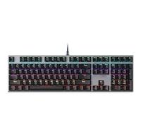 SHRGOMPIT Clavier de Jeu mécanique Filaire, 108 Touches sans conflit, rétroéclairage à lumière Mixte, Interface USB