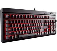 SHRGOMPIT Clavier mécanique Filaire dédié aux Jeux, 104 Touches, Interface USB, rétroéclairage Monochrome for PC, Jeux e-Sport, Noir