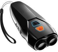 SHRGOMPIT Dispositifs de Dissuasion for Chiens à 3 fréquences, Lampe Torche LED, Double capteur, Dispositif contrôle du comportement Anti-Chien, portée Efficace 9,7 m