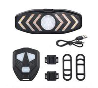 SHRGOMPIT Feu arrière de vélo portable sans fil avec télécommande USB, clignotant, indicateur LED