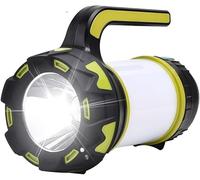 SHRGOMPIT Lampe de Camping LED Rechargeable par USB, projecteur à intensité Variable, Lampe de Travail, Lampe de Recherche étanche, Lampe de Poche d'urgence
