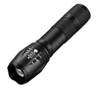 SHRGOMPIT Lampe de Poche LED d'extérieur puissante, Rechargeable par USB, Zoom télescopique, idéale for la randonnée, Le Camping et Les urgences. Lampe de Poche Tactique étanche