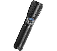 SHRGOMPIT Lampe de Poche LED, Haute luminosité avec 5 Modes, zoomable et résistante à l'eau, idéale for Le Camping, la Promenade du Chien et Les Situations d'urgence.