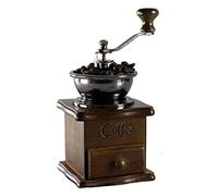 SHRIGM Cafetière Antique | Moulin à café Manuel | Petit Moulin à café en Bois, Moulin à café à manivelle en Fonte Antique avec mouture et tiroir récupération