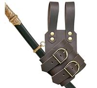 SHRIGM Ceinture Porte-épées médiévales - Costume léger de Ceinture d'épées,Porte-épées pour la Taille, Couverture d'épées de Taille réglable en Cuir pour Le Spectacle sur scène