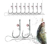 Shrimp Hooks Live Bait - 10 Pieces 2-in-1 Detachable,Bait Holder Hooks | Effective for Anglers Fishermen Ample Spare Fathers Husbands Saltwater Sea Lake River Stream Reservoir Pond