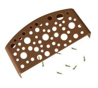 Shrimp Shelter - Fish Breeding Tunnel | Aquarium Habitat with Multi Sized Holes, Tank Decor for Freshwater Pond Setup, Aquatic Structure for Colony Maintenance and Spawning Support