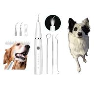 Shrimpland Kit de nettoyage des dents de chien | Nettoyeur de dents pour animaux de compagnie | Soin dentaire pour chiens et chats (blanc)