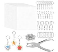 Shrinkable Fun - Projet d'art de thermique, kit de création de pendentifs personnalisés, matériel d'atelier éducatif, pour étudiants, débutants, , loisirs, projets, bricolage