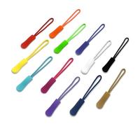 SHRJ Lot de 120 rallonges de fermeture éclair en nylon pour vêtements, bagages, sacs à dos, vestes, sacs à main, tentes, sweat-shirts, 12 couleurs