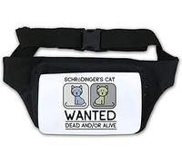 Shrodinger's Cat Wanted Dead and Or Alive Sac banane amusant Blanc