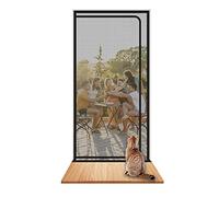 SHRRL Porte grillagée/barrière pour chat et chien, épaisse, pour porte de balcon - 1 200 cm x 240 cm - Pour salon, chambre, cuisine, terrasse, anti-griffures, avec fermeture éclair