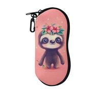 shrukkQQ Étui à lunettes souple avec clip, étui de voyage pour enfants, femmes et filles, Baby Paresse., taille unique