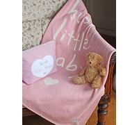 Shruti "Hush Little Baby" Rose Couverture en coton - 70 x 90 cm