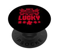 Sh's Cambodian I'm Just Lucky Design Shamrocks PopSockets PopGrip Adhésif