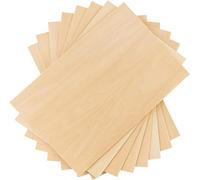SHSHbuy 10 Pièces Feuilles de Bois de Balsa Planche Maquette Non Finies,300 x 200 x 2 mm Plaque Contreplaqué,Panneaux Bois Balsa pour Travaux Manuels Modèle Bricolage,DIY,l'artisanat Boiserie Maison