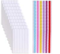 SHSHbuy Autocollants pour Coins Photo,20 Pièces Coins Adhesifs Photos,Coins de Montage Photo Transparents pour Albums Photos,Scrapbooking