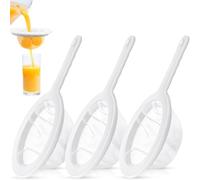 SHSHbuy Tamis Filtre,3 Pcs Passette Cuisine,100/200/400 Mailles Tamis Filtre,Filtre à Tamis Fin,Tamis De Cuisine à Mailles Fines avec Poignées Antidérapantes Passoire pour Lait de Soja,Vin,Yaourt,Jus