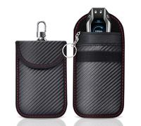 SHSMPXOY 2 Pochette Faraday Clé Voiture RFID,Etui Anti Rfid Faraday Pouch Bag,Etui Blocage RFID pour Clef Voiture Keyless, Protection Antivol Anti Piratage de Télécommande Véhicule(2S)