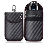 SHSMPXOY 2 Pochette Faraday Clé Voiture RFID,Faraday Pouch Bag,Etui Blocage RFID pour Clef Voiture Keyless, Protection Antivol Anti Piratage de Télécommande Véhicule（2L)
