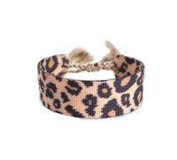 SHTGOI Bracelet tissé 1 pièce Bracelet d'amitié brodé Bracelet d'amitié en tissu avec une fermeture à nœud coulissant Bracelet tissé à la main pour femme, homme et enfant