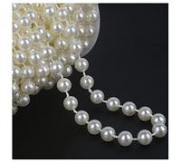 SHTGOI Guirlande de perles artificielles de 2 m/rouleau de 10 mm - Guirlande de perles artificielles - Pour rideau à faire soi-même - Décoration de table - 6 #