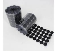 SHTGOI Lot de 1000 pastilles Velcro autocollantes rondes de 10 mm pour travaux manuels, papier, plastique, plastique, bande Velcro auto-adhésive