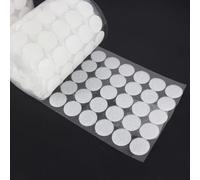 SHTGOI Lot de 1000 pastilles Velcro autocollantes rondes de 10 mm pour travaux manuels, papier, plastique, plastique, bande Velcro auto-adhésive