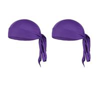 SHTGOI Lot de 2 bandanas, pour l'extérieur, le sport, le cyclisme, la course, la montagne, le cyclisme, la moto, violet