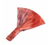 SHTGOI Lot de 2 bandeaux larges pour femme - Bohème - Doux - Élastique - Triangulaire - Turban - Avec reliure fine - Pour chimio, cancer, perte de cheveux, orange