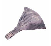 SHTGOI Lot de 2 bandeaux larges pour femme - Bohème - Doux - Élastique - Triangulaire - Turban - Avec reliure fine - Pour chimio, cancer, perte de cheveux, gris