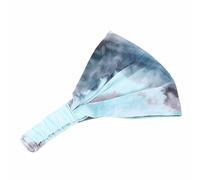 SHTGOI Lot de 2 bandeaux larges pour femme - Bohème - Doux - Élastique - Triangulaire - Turban - Avec reliure fine - Pour chimio, cancer, perte de cheveux, vert clair