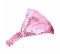 SHTGOI Lot de 2 bandeaux pour cheveux pour femme - Large - Bohème - Élastique - Triangulaire - Avec reliure fine - Pour chimio, cancer, perte de cheveux, rose