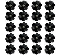 SHTGOI Lot de 20 appliques à paillettes avec perles de cristal - Fleurs tridimensionnelles - Pour décorer ou réparer des vêtements tels que jeans, robes, chaussures, vestes, bandeaux, chaussures