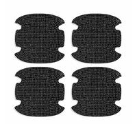 SHTGOI Lot de 4 autocollants pour poignée de porte de voiture - En strass - Anti-rayures - Noir