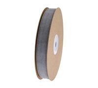 SHTGOI Ruban de velours de 10 m / rouleau de ruban décoratif en velours - 15 mm de large - Ruban en velours - Pour travaux manuels, cadeaux, emballage, mariage, décoration DIY - Gris