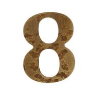 Shu 6cm Pure Copper Hammer Texture Texture Numéraux, Numérums en Métal Vintage Numérums Three-Dimensionnel Numéro De La Maison for L'hôtel Dortoir, 1PCS(8)