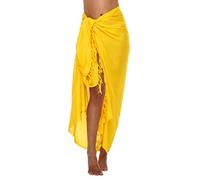 SHU-SHI - Sarong/paréo - pour Femme - Look de Plage - à Porter au-Dessus du Maillot de Bain - Taille Unique - Ananas