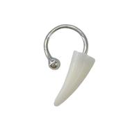 Shuade Anneau de lèvre en résine d'inspiration punk en forme de fer à cheval pour des styles distinctifs lors de festivals de musique et ornement accrocheur, taille unique, Comme décrit, Comme décrit.