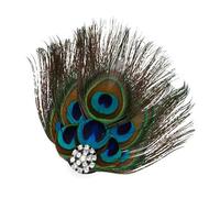 Shuade Bibi délicat pour femme avec strass et plumes - Accessoires de cheveux délicats des années 1920