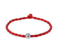Shuade Bijoux d'amitié exquis Kabbale porte-bonheur tibétain bouddhiste rouge corde bracelet pour adultes bracelets à breloques pour femmes argent