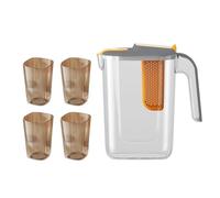 Shuade Bouilloire d'eau de 2,6 l avec filtre - Bouilloires froides - Récipient à eau - Seau pour toutes les occasions - Ensemble de verres familiaux pour diverses boissons
