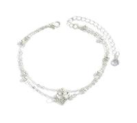 Shuade Bracelet de cheville en alliage avec breloque papillon en forme de cœur pour femme - Cadeau élégant - Design étanche - Pour femme, One Size, Comme décrit, Comme décrit.