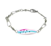 Shuade Bracelet de pêche unisexe en alliage résistant à la corrosion, longueur réglable, accessoire de sports de plein air, cadeau sur le thème de la pêche, taille unique, Comme décrit