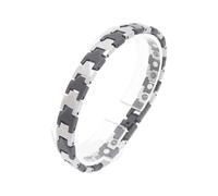 Shuade Bracelet tendance en acier tungstène pour homme - Réglable - Bracelet large - Accessoire de bijoux élégant en acier tungstène, One Size, Comme décrit