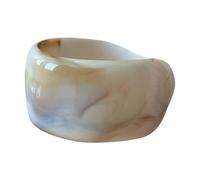 Shuade Bracelets géométriques ronds larges en acrylique texturés pour les amateurs de mode, One Size, Comme décrit