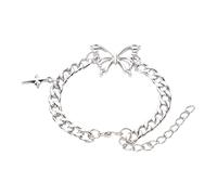 Shuade Breloque papillon délicate et tendance, bracelet polyvalent pour femme, bijou résistant à la décoloration