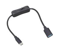 Shuade Câble hôte USB C rapide avec interrupteurs marche/arrêt pour consoles de jeux et appareils mobiles USB 3.1 vers USB 3.0 femelle OTG avec interrupteurs d'alimentation