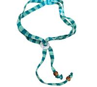 Shuade Collier ras du cou en corde de coton multicolore à rayures audacieuses, léger, hypoallergénique, facile à utiliser, accessoire de mode tressé fait à la main, taille unique, Comme décrit, Comme